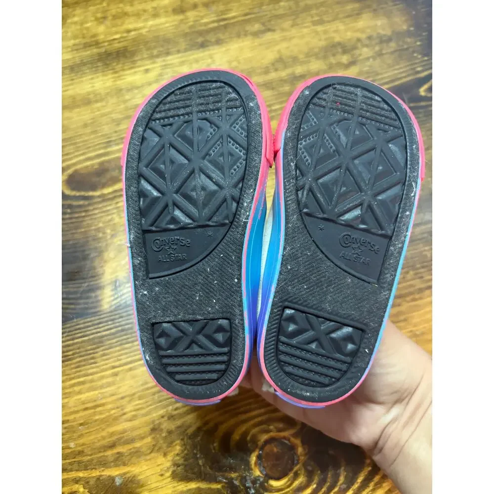 Converse White And Pink Sneakers Girls Size 7